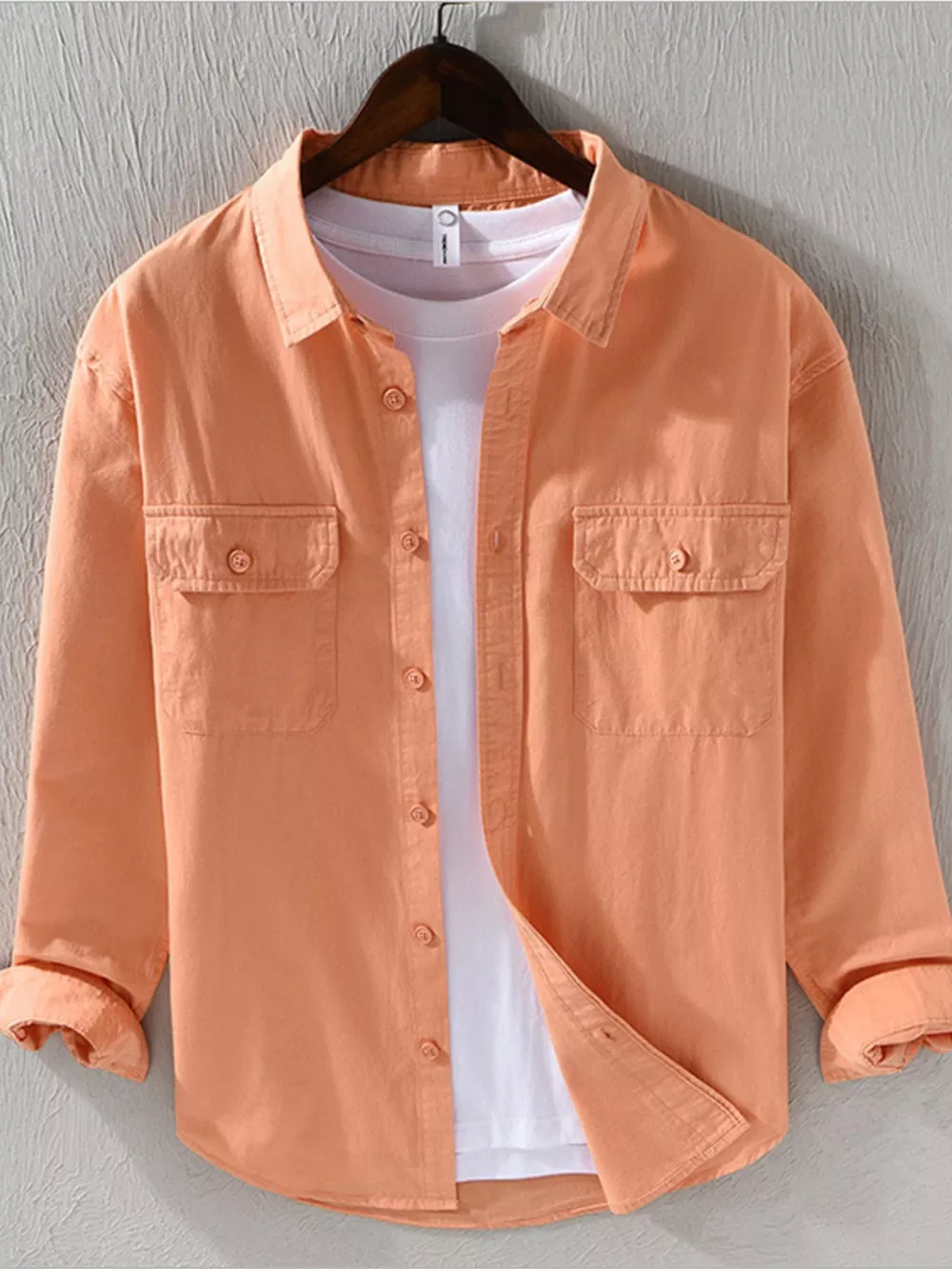 Men's Plus Size Casual Button Up Shirt, image 4