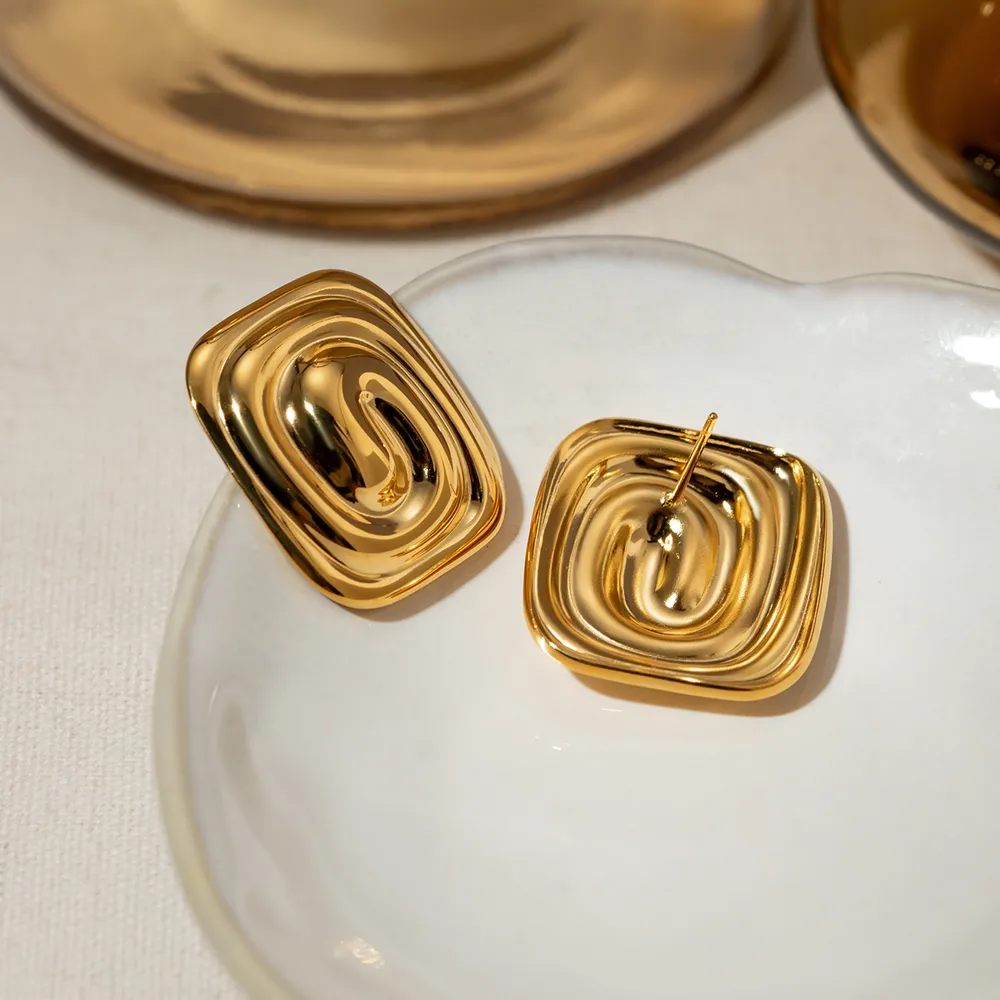 Stainless Steel Stud Earrings, image 4