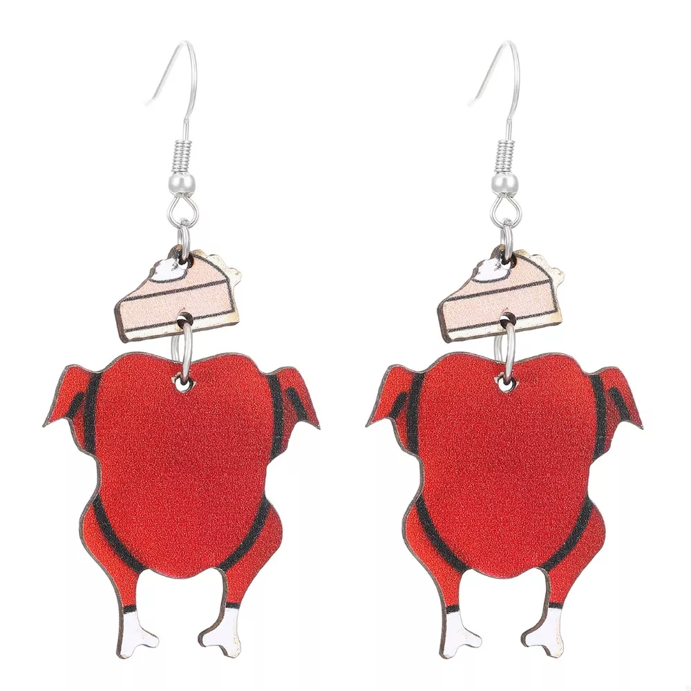 Thanksgiving Turkey Dangle Earrings, image 8
