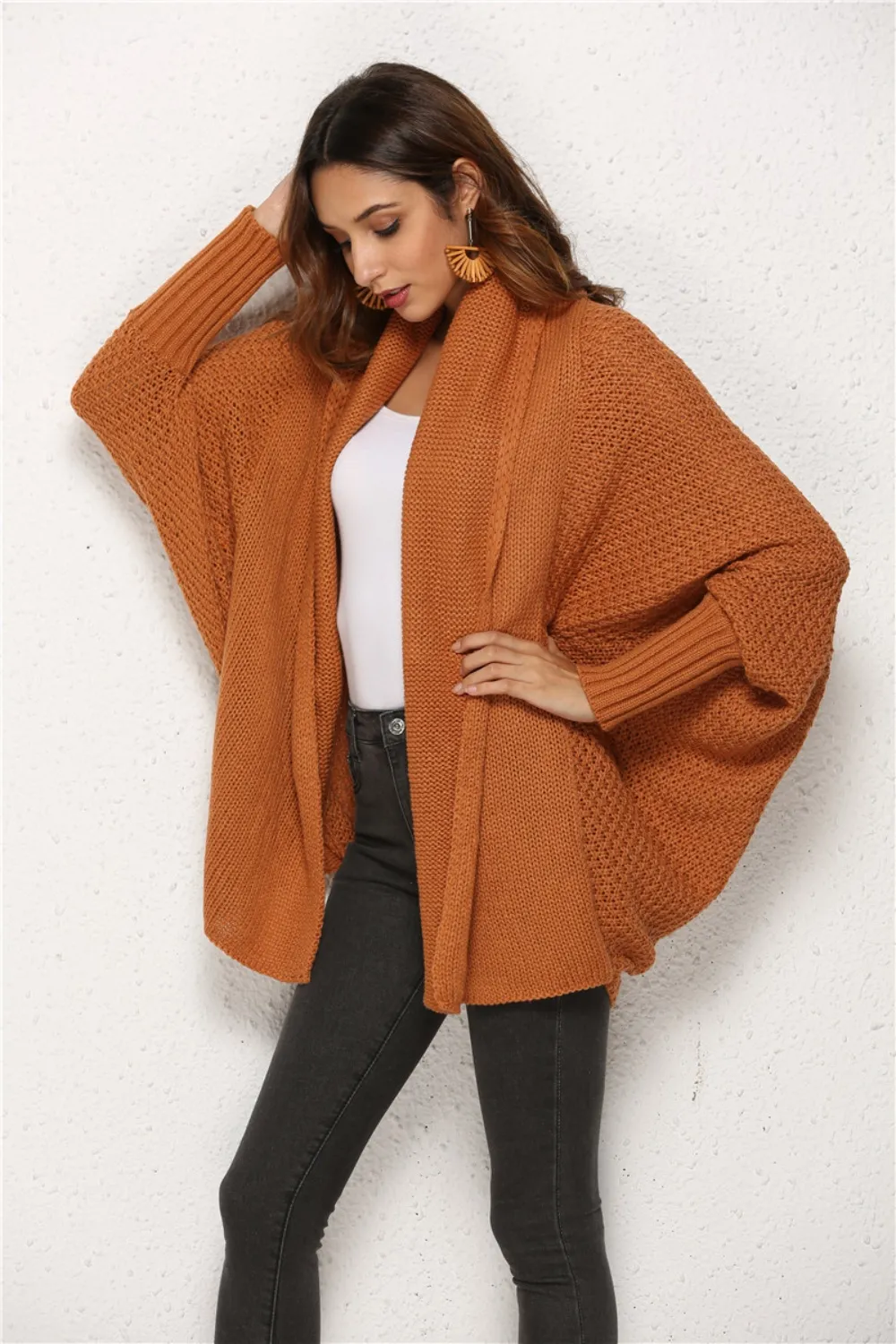 Open Front Batwing Sleeve Cardigan, image 23