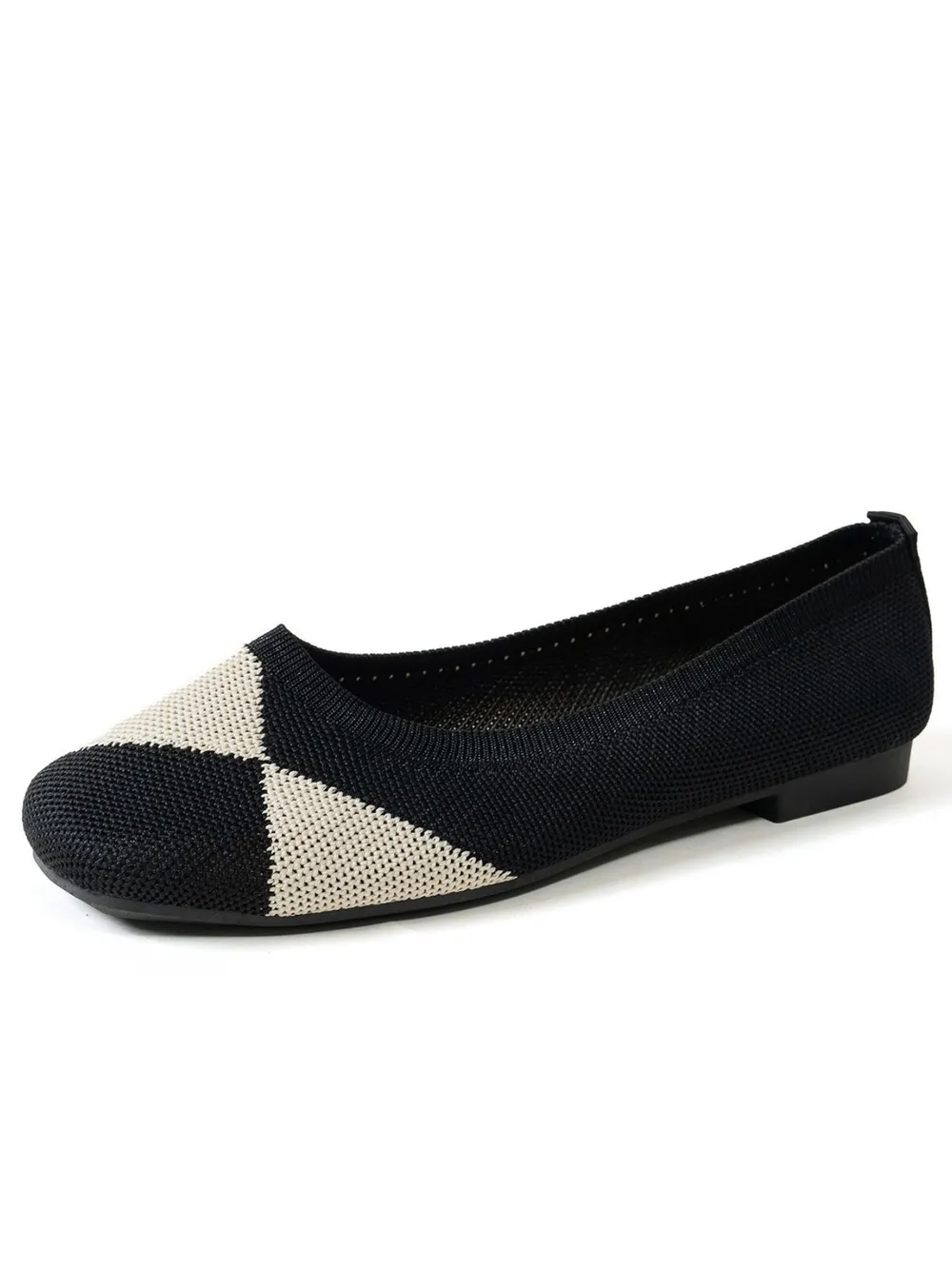 Color Block Knit Slip-On Loafers, image 5