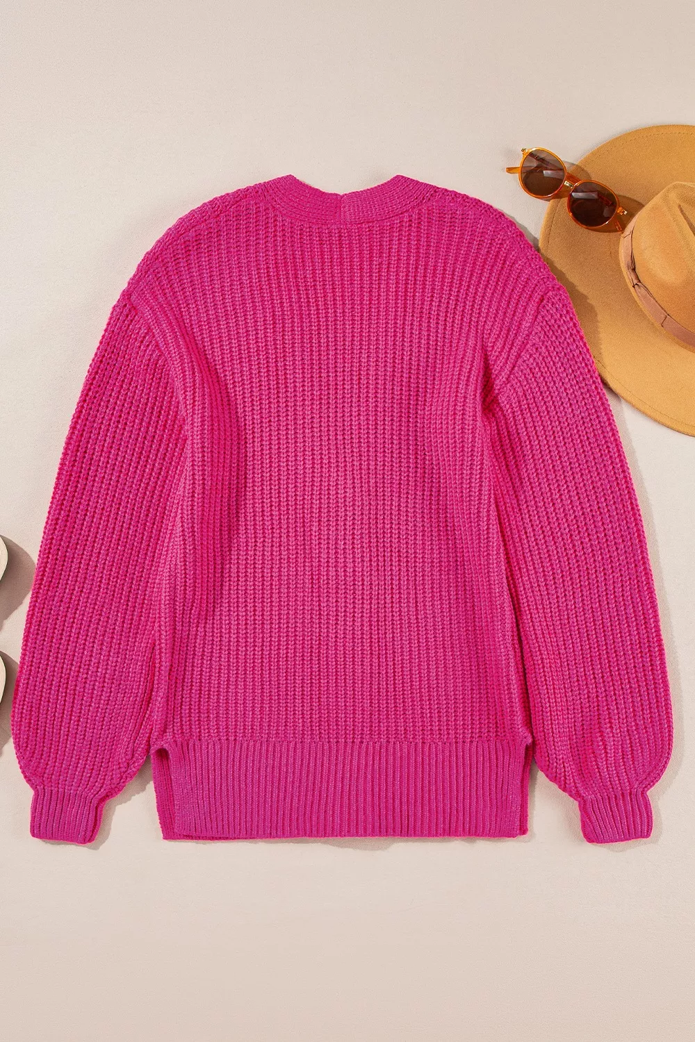 Chunky Knit Button-Down Cardigan, image 14