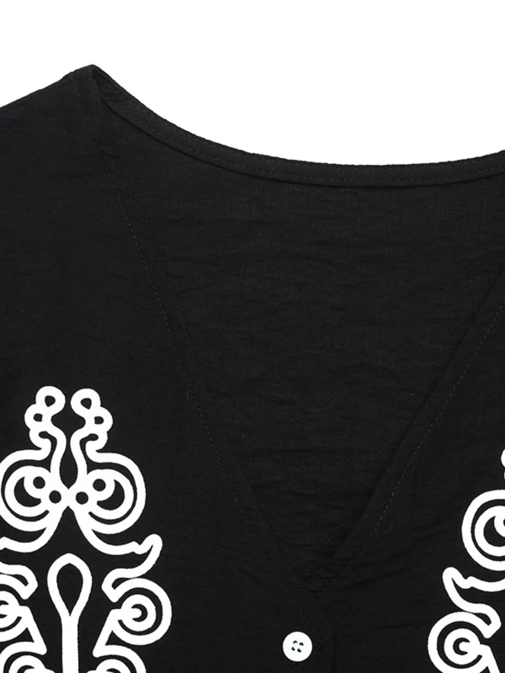 V-Neck Cap Sleeve Shirt, image 5