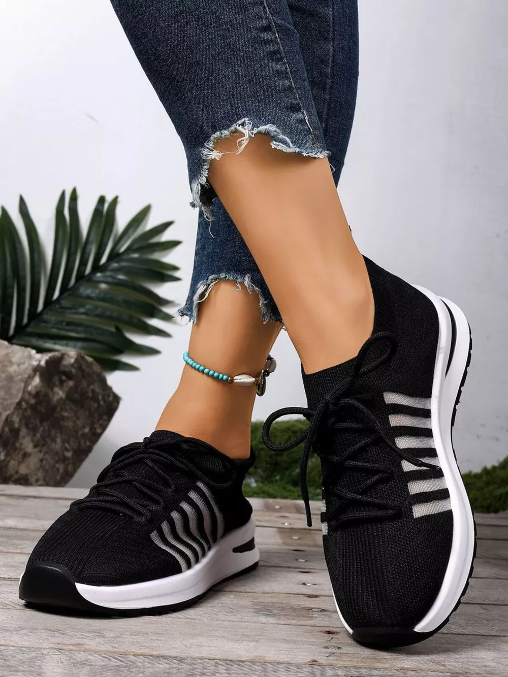 Round Toe Lace Up Athletic, image 3