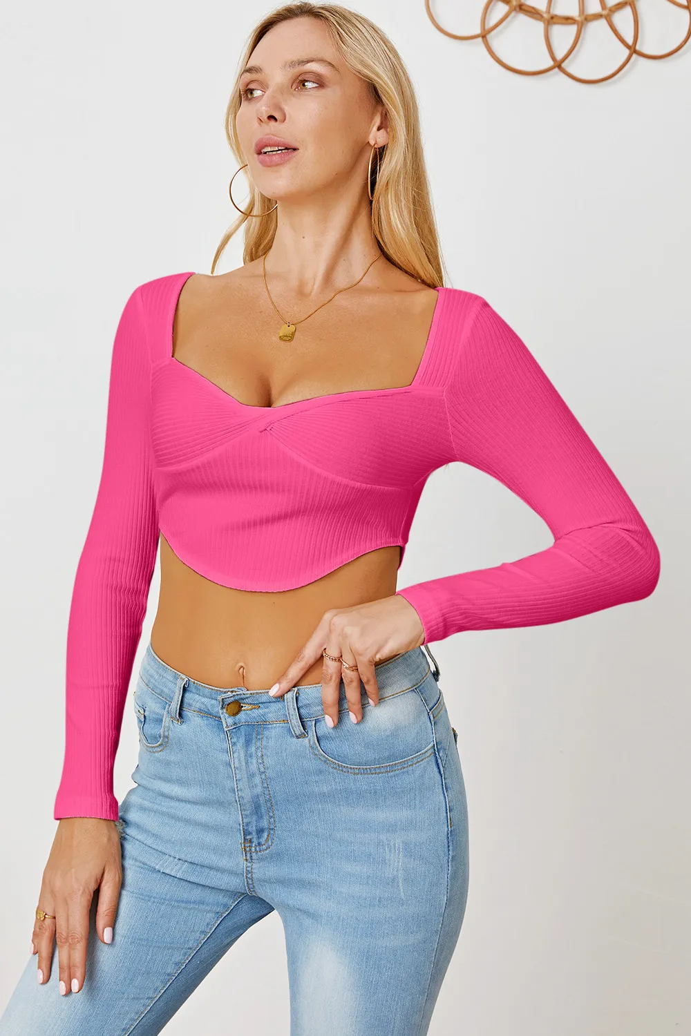 Ribbed Long Sleeve T-Shirt, image 28