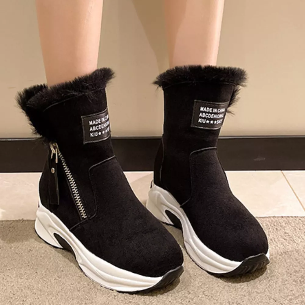 Side Zipper Platform Boots, image 6