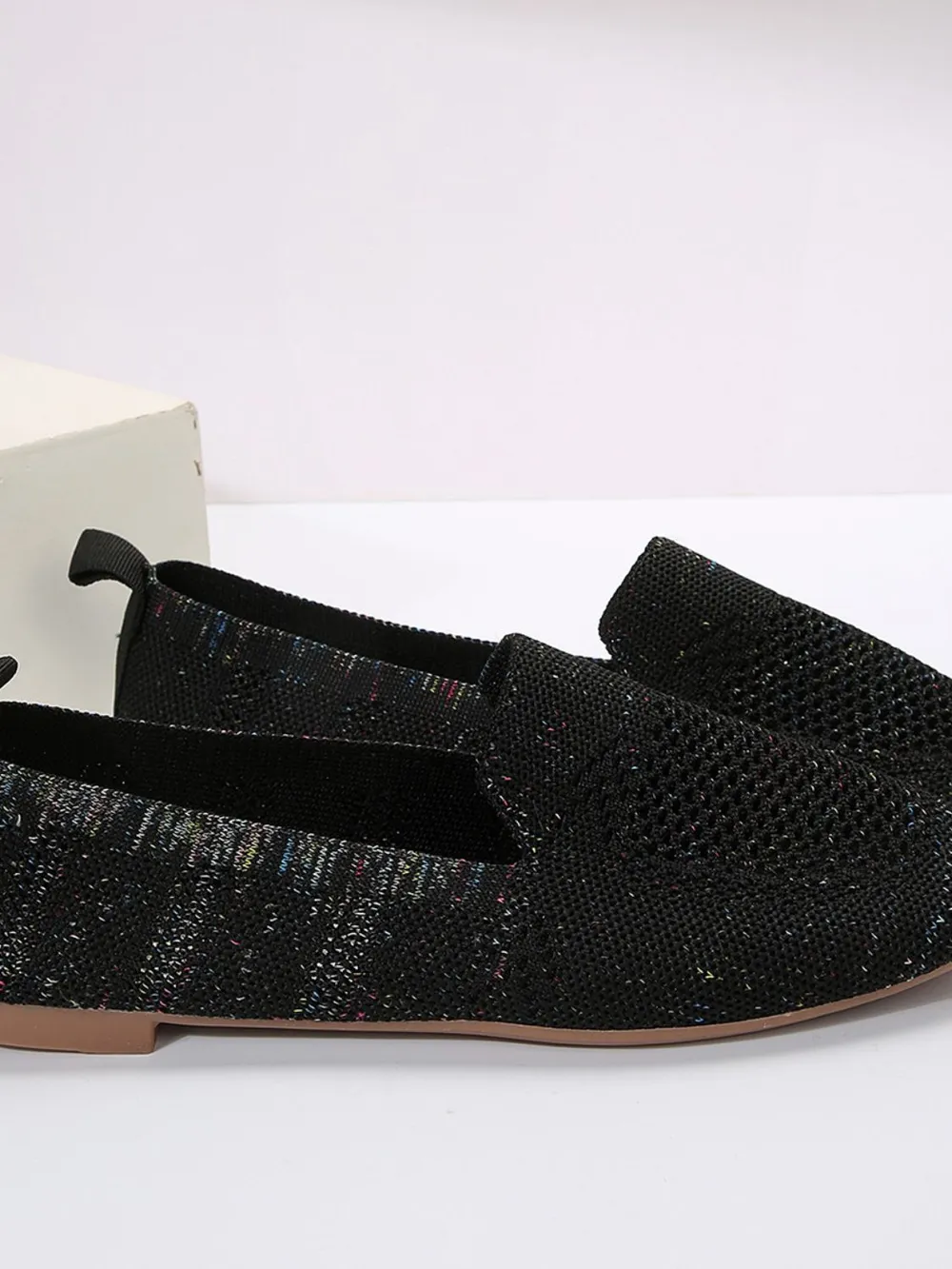 Square Toe Flat Slip-Ons, image 7