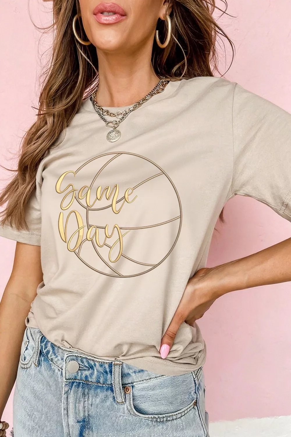 Game Day Basketball Graphic Tee, image 2