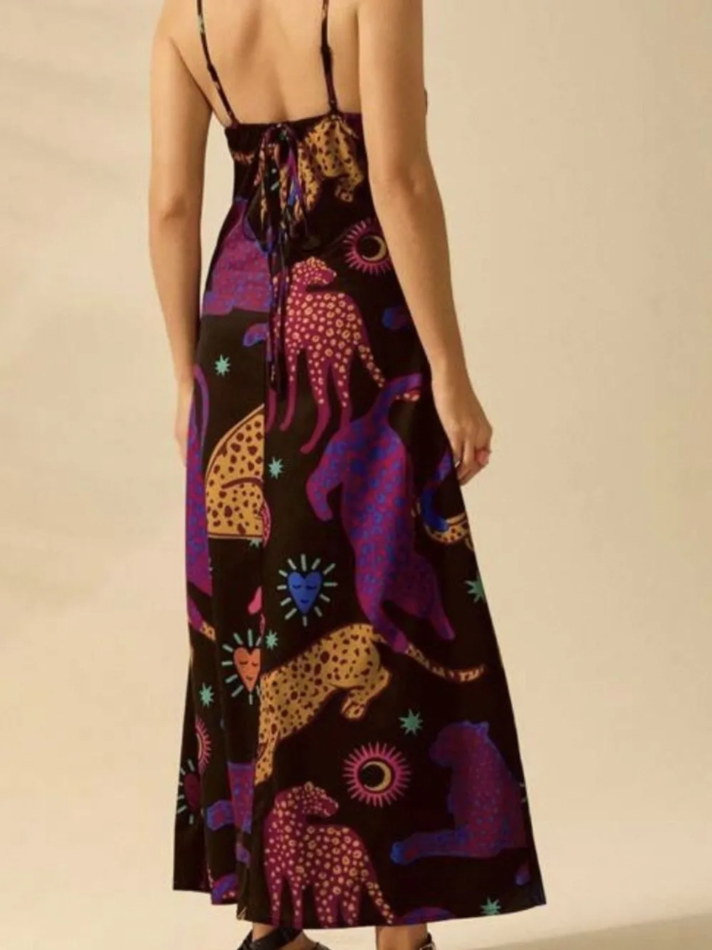 Printed Sleeveless Maxi Dress, image 13