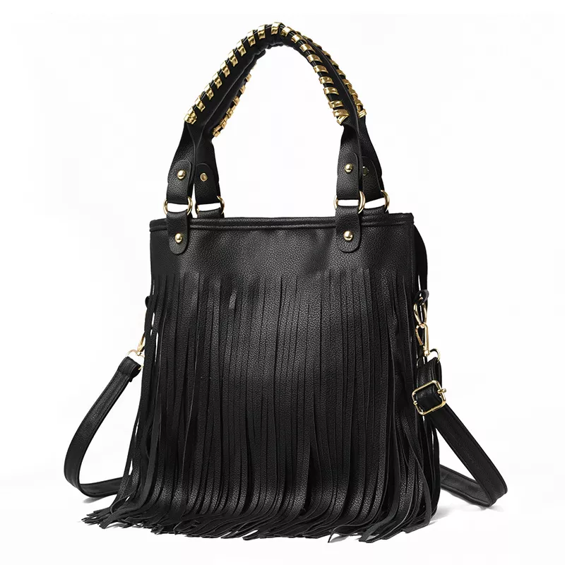 Fringe PU Leather Handbag