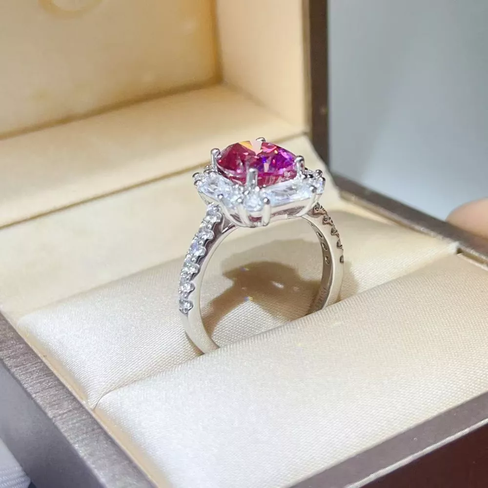 3 Carat Moissanite 925 Sterling Silver Ring, image 7
