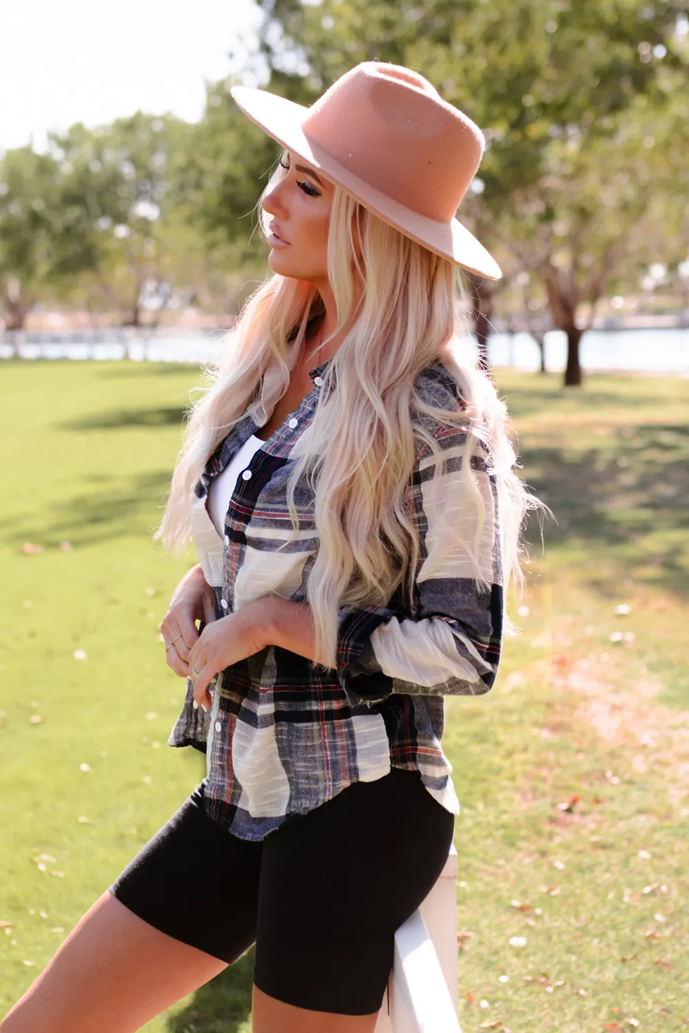 Plaid Button Up Long Sleeve Shirt, image 4