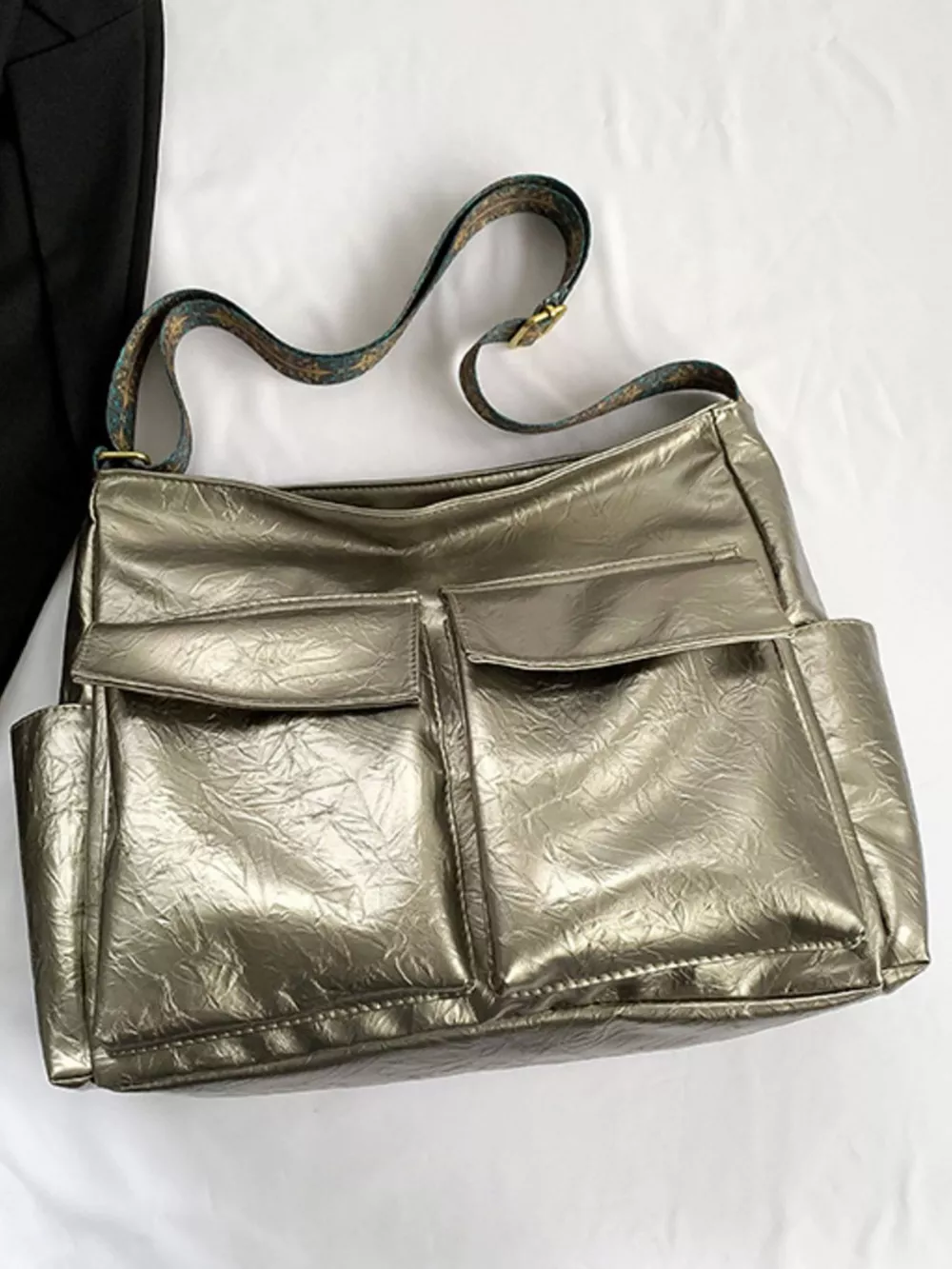 Adjustable Strap Multi Pocket Handbag, image 2