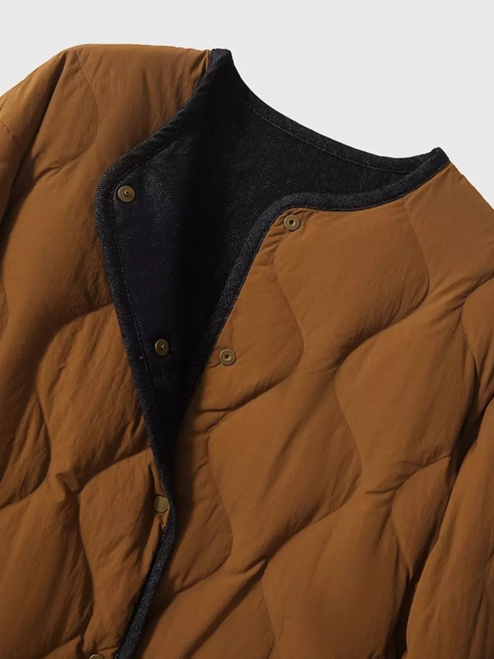 Diamond-Quilted Lightweight Cropped Reversible Down Jacket, image 9