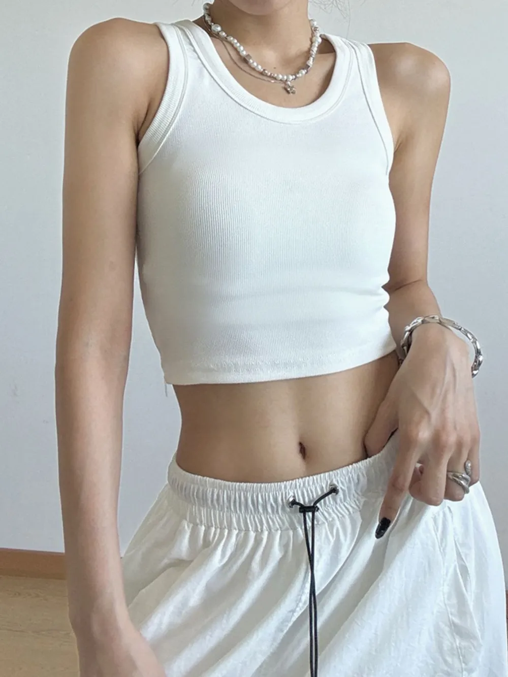 Ribbed Crop Tank Top, image 4