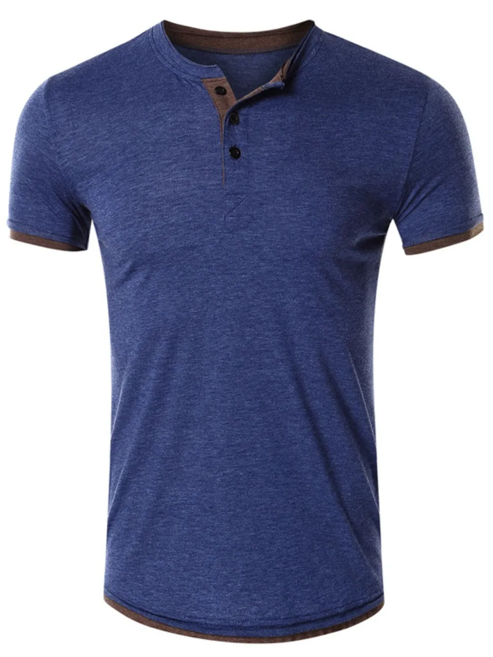 Men's Classic Henley Short Sleeve Top, image 6