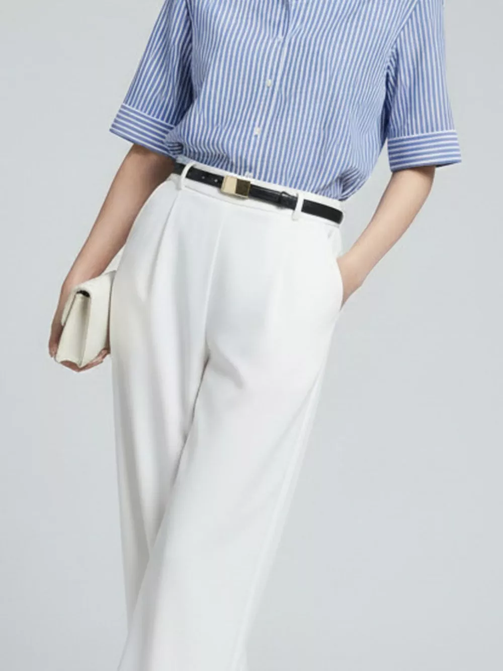 Gold Buckle Skinny Belt, image 6