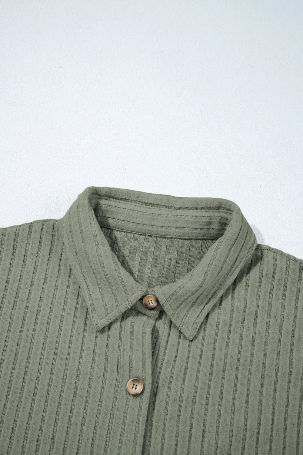Ribbed Knit Button-Up Cardigan, image 9