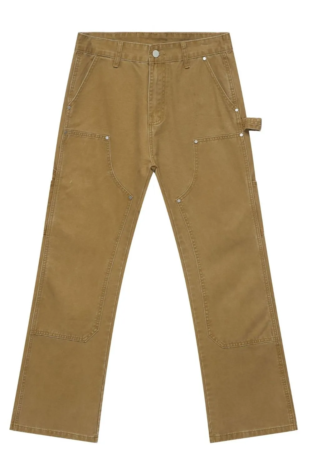 Men's Wide Straight Leg Jeans with Pockets, image 5