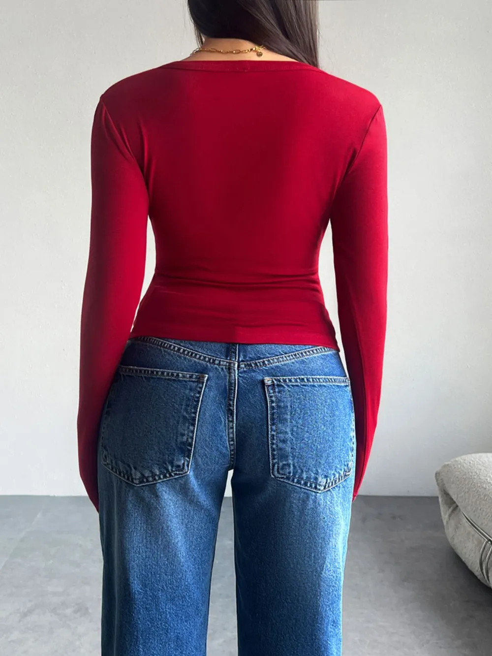 Button Up Long Sleeve T-Shirt, image 5