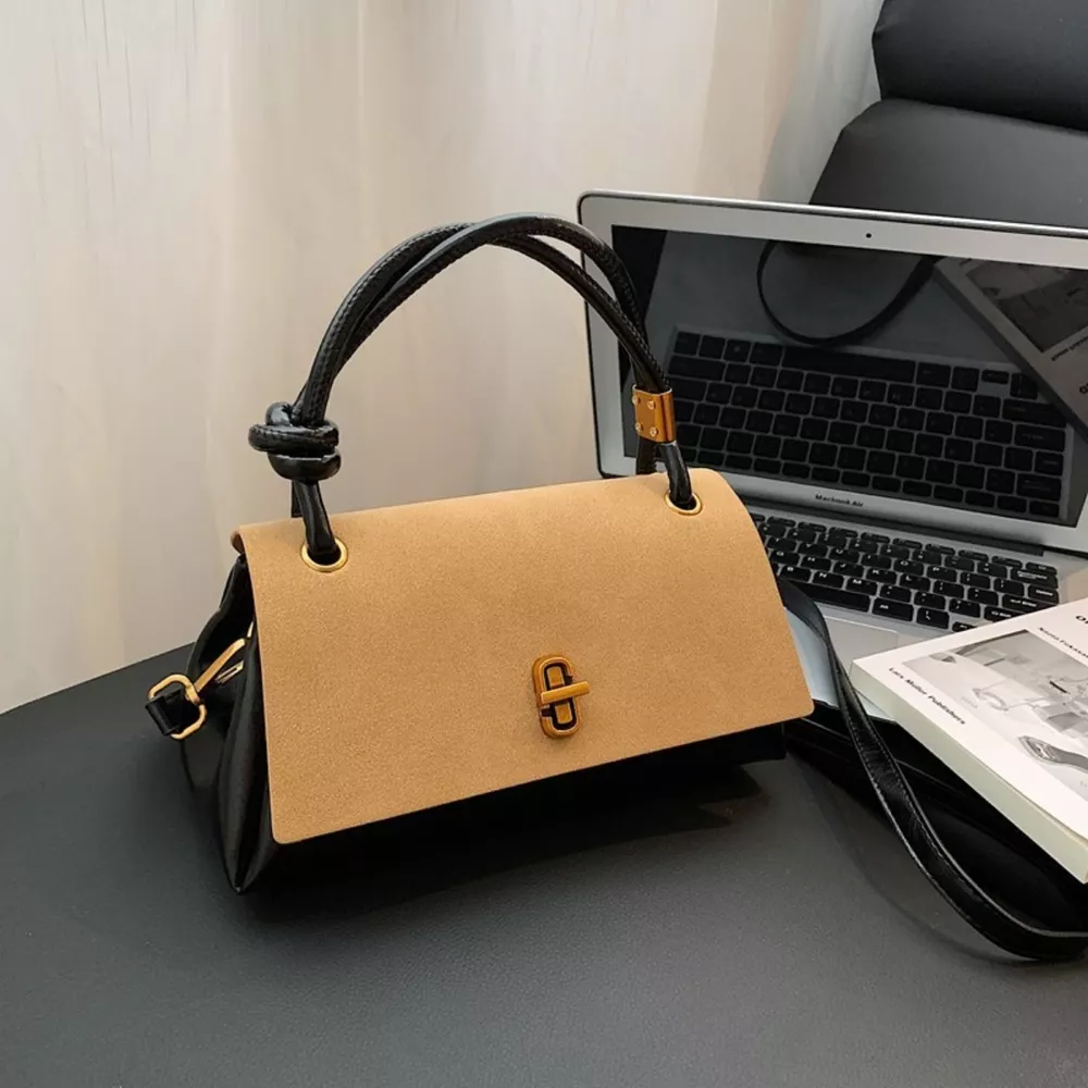 Flap Crossbody Bag with Top Handle, image 8