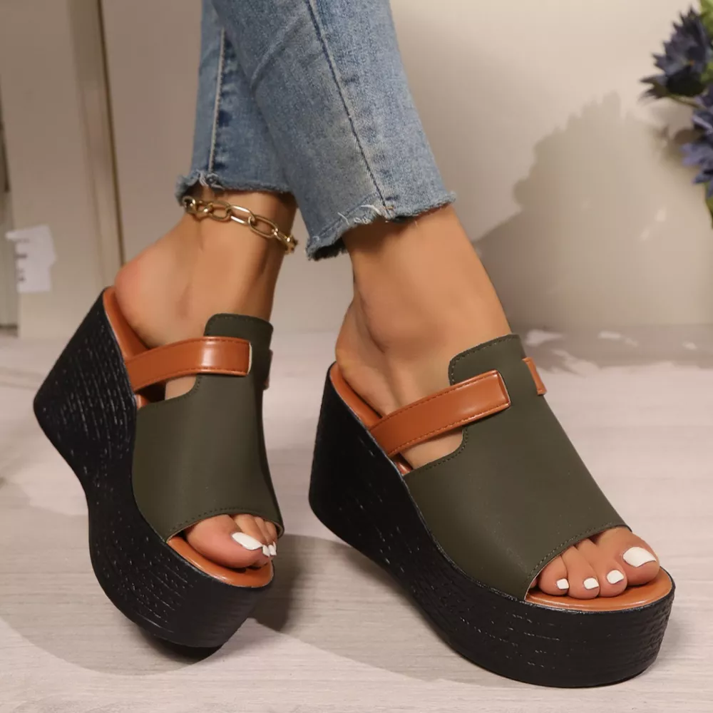 Open Toe Platform Wedge Sandals, image 12