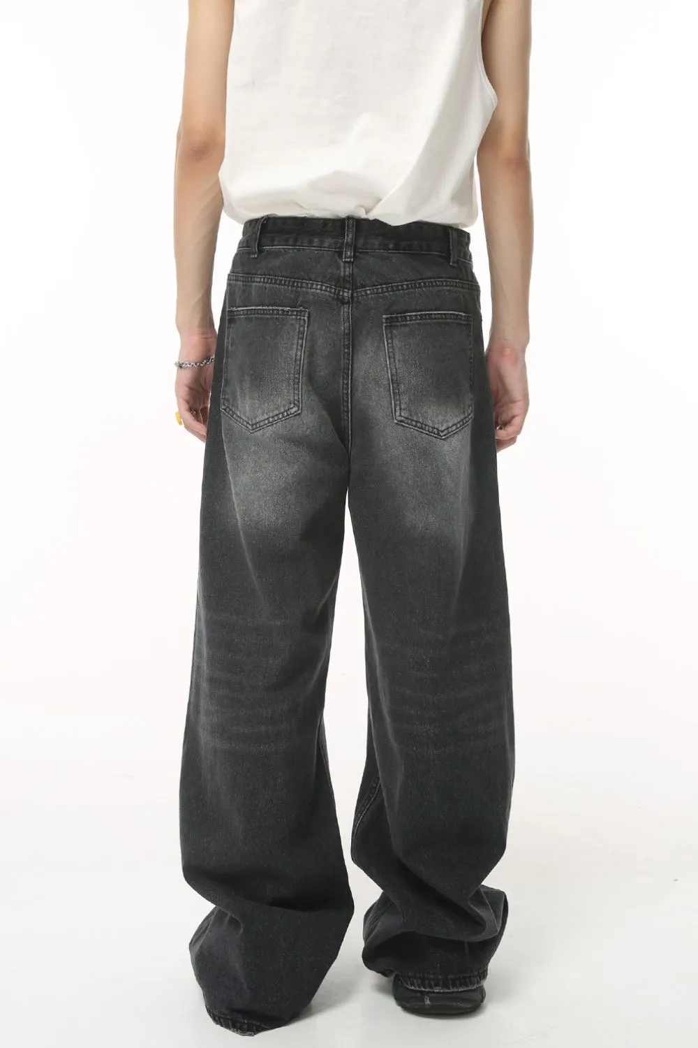 Pocketed Wide Leg Jeans, image 4