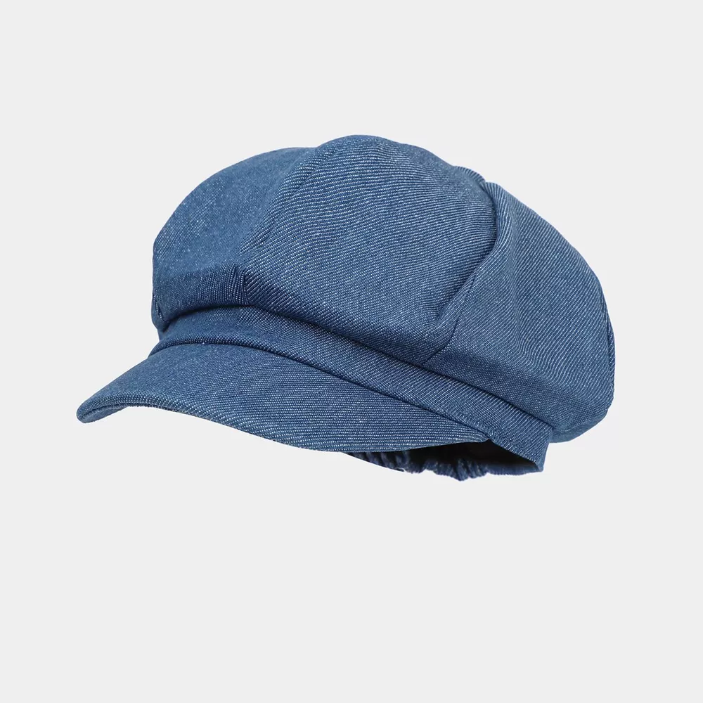 Vintage Style Denim Newsboy Hat, image 2