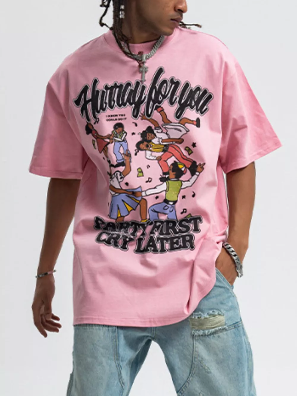 Men's Graphic Round Neck Short Sleeve T-Shirt, image 7