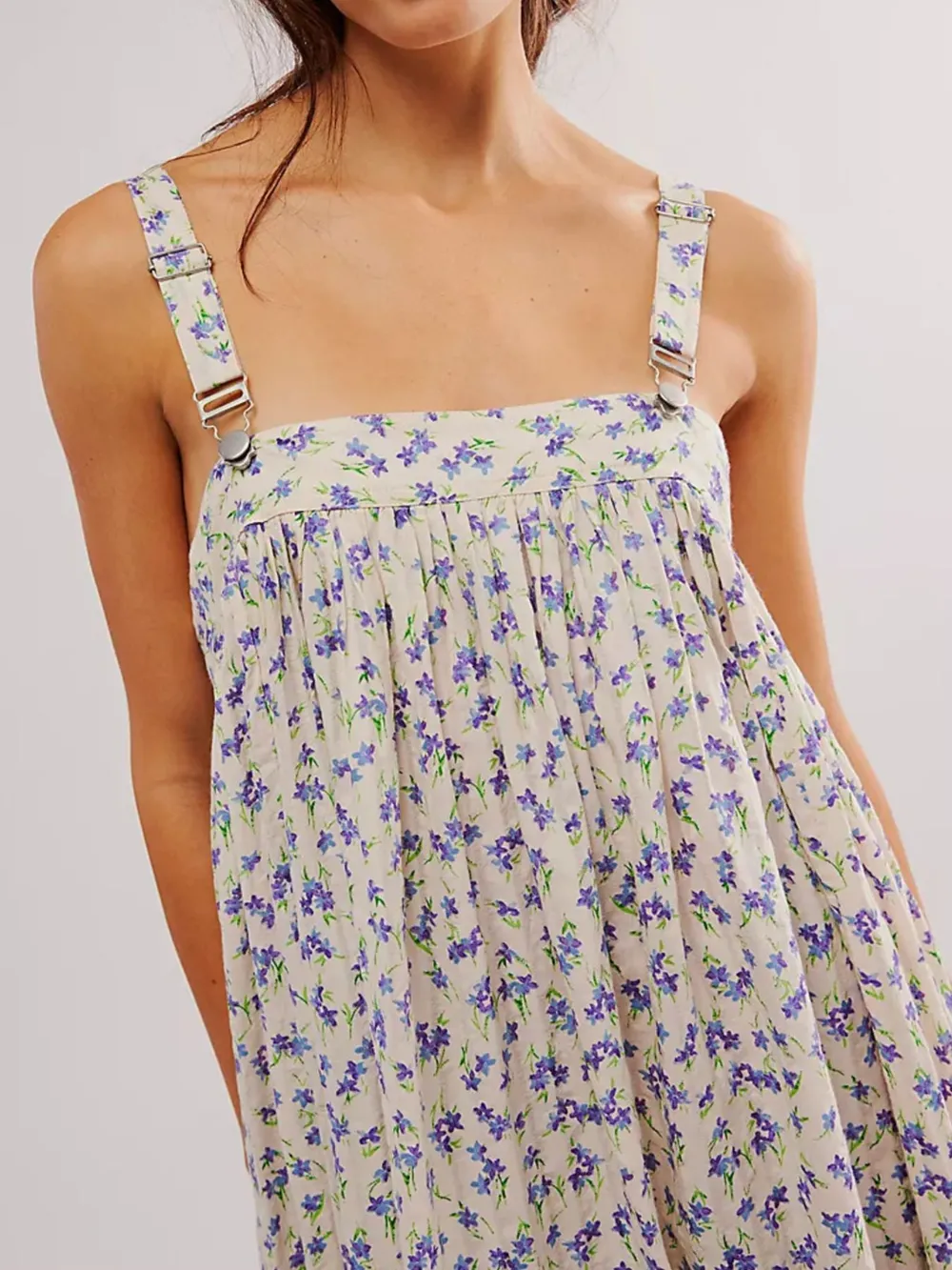 Floral Print Square Neck Summer Dress, image 3
