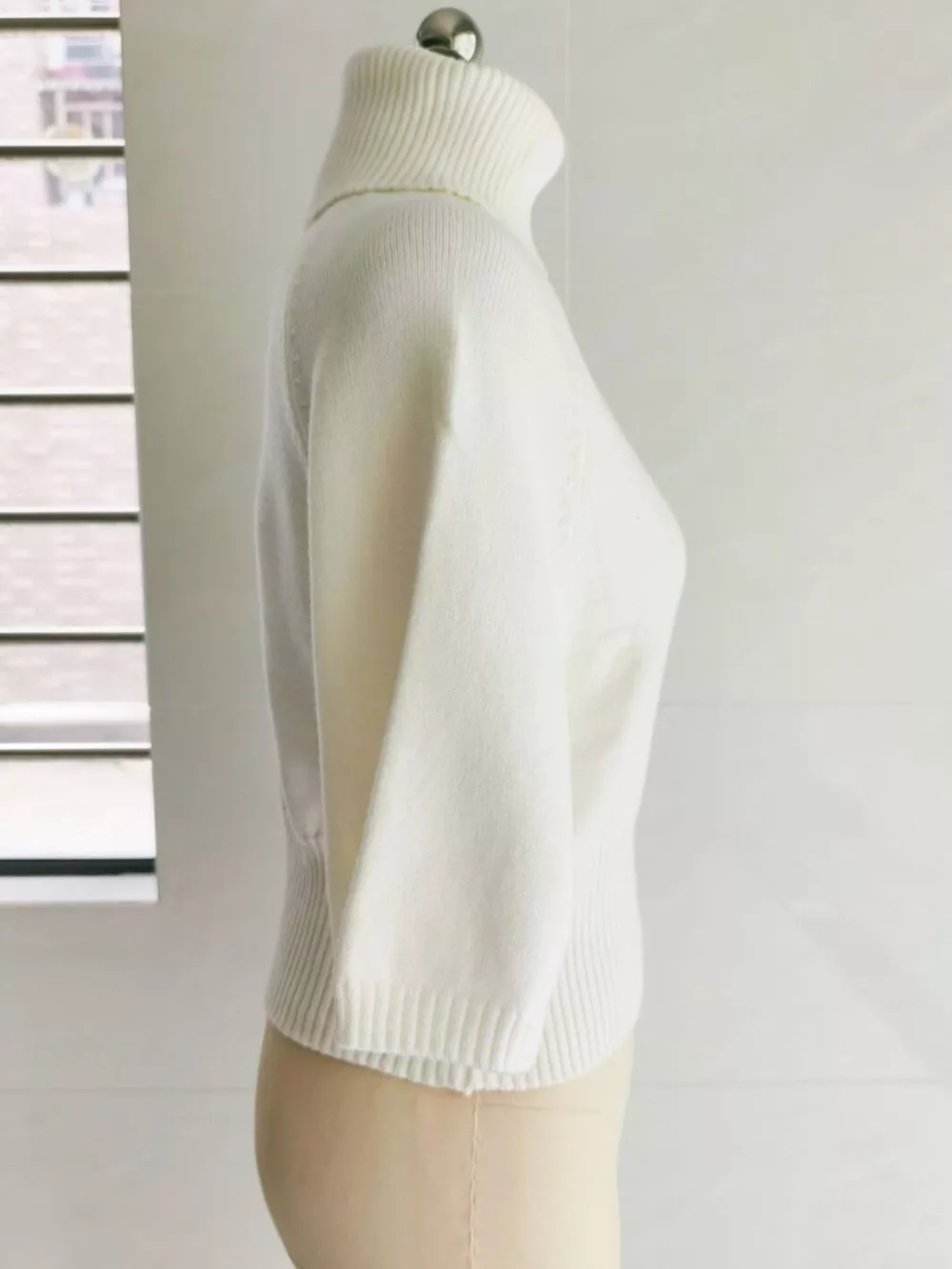 Turtleneck Batwing Sleeve Sweater, image 4