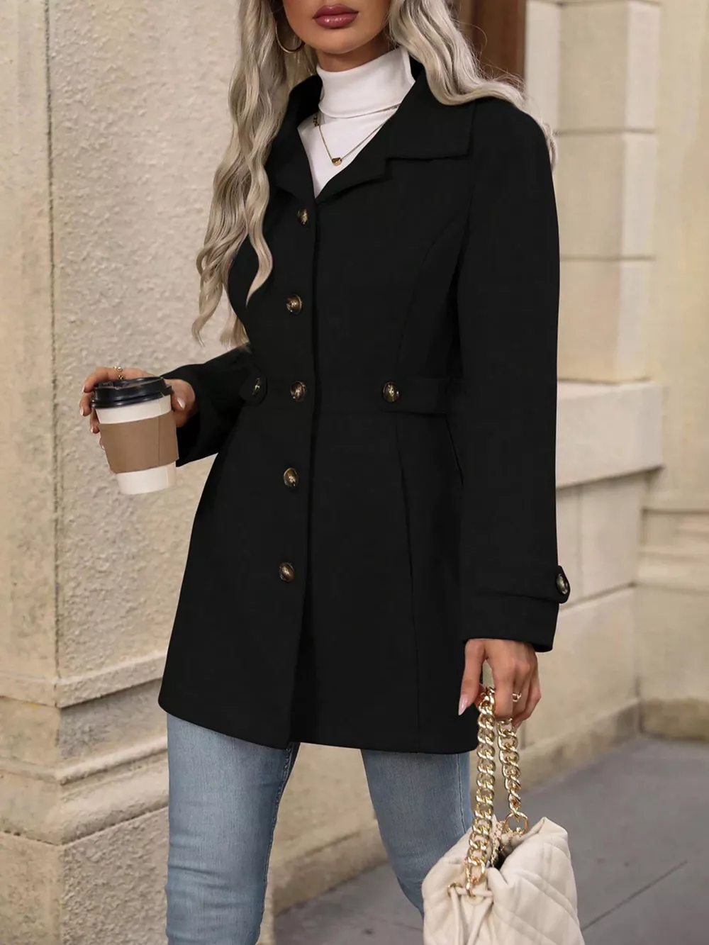 Button Up Long Sleeve Outerwear, image 9