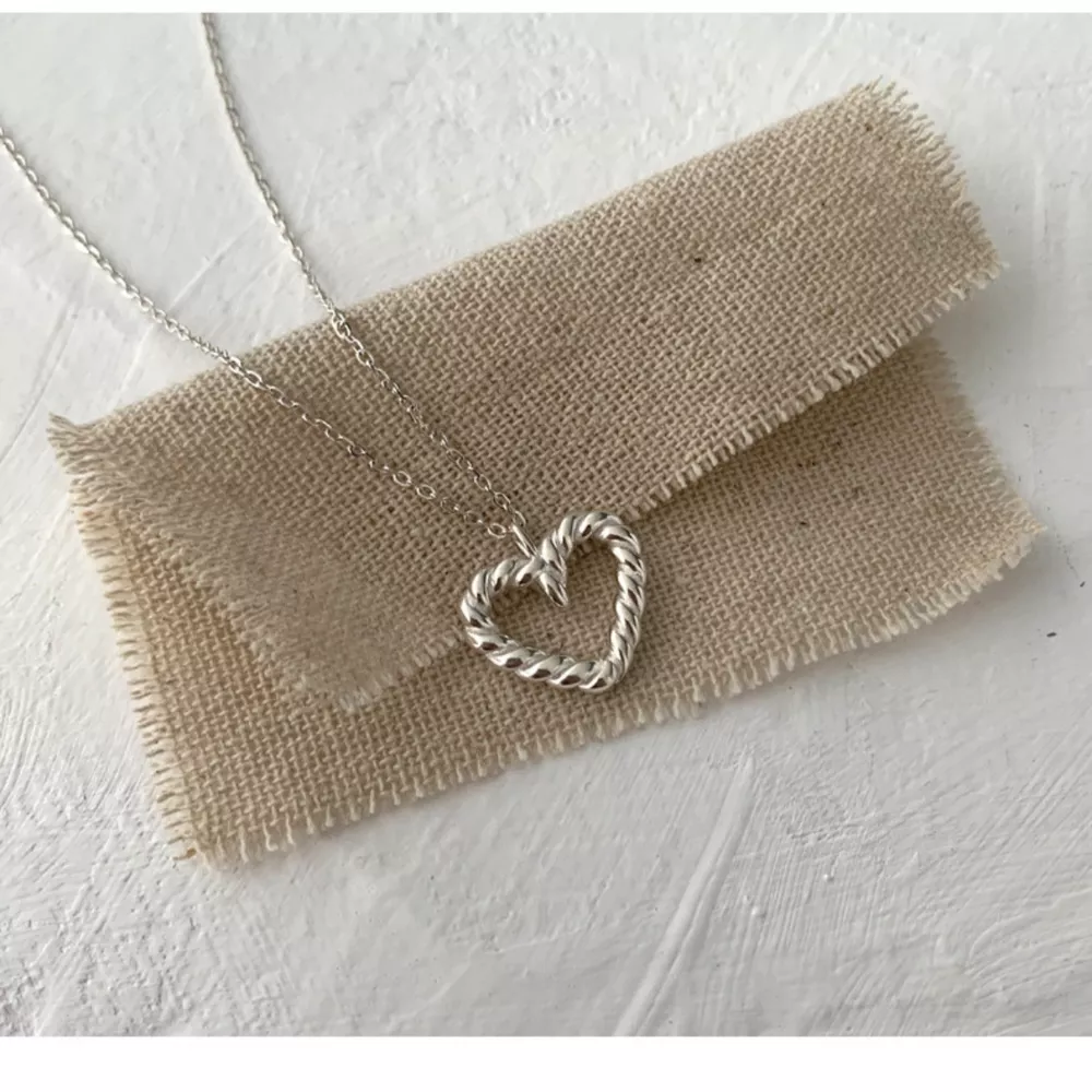 925 Sterling Silver Heart Necklace, image 3