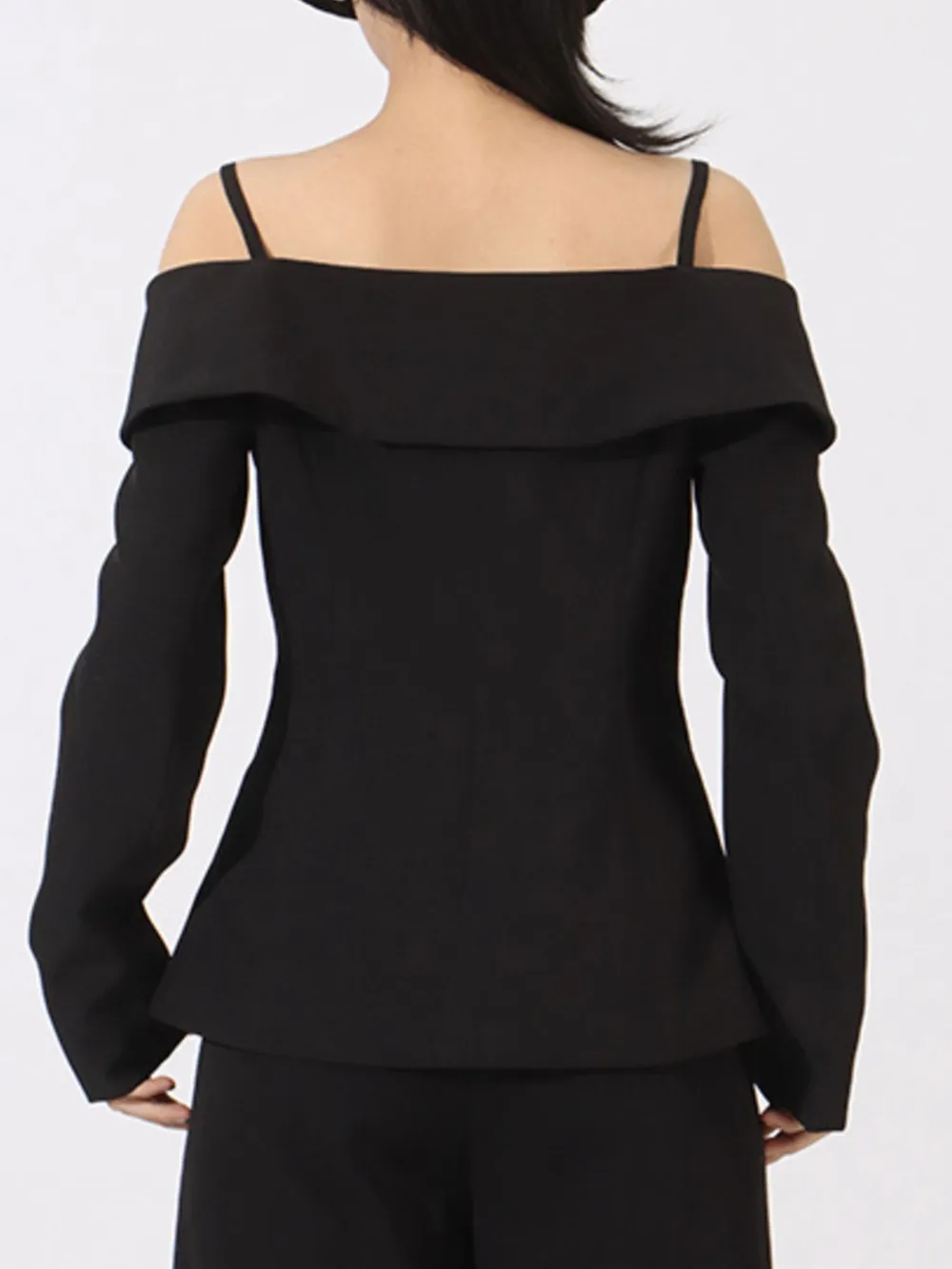 Ruffled Cold Shoulder Long Sleeve Outerwear, image 9
