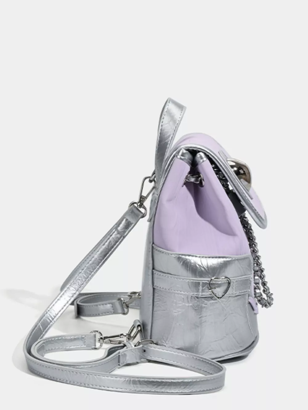 Heart Flap Backpack Bag, image 6
