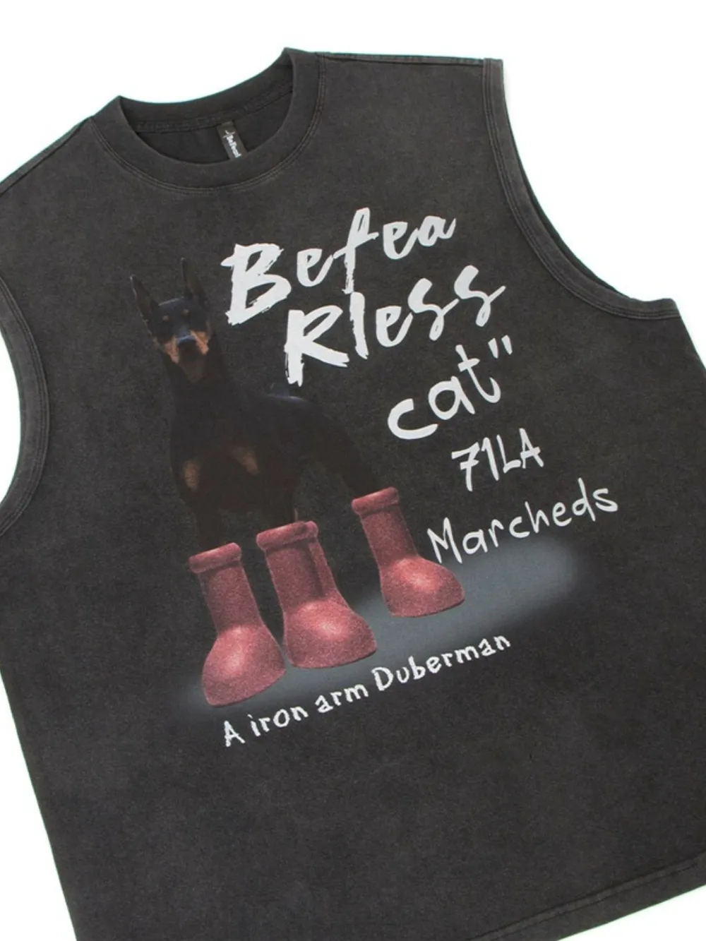Men's Graphic Sleeveless Round Neck Tank, image 4