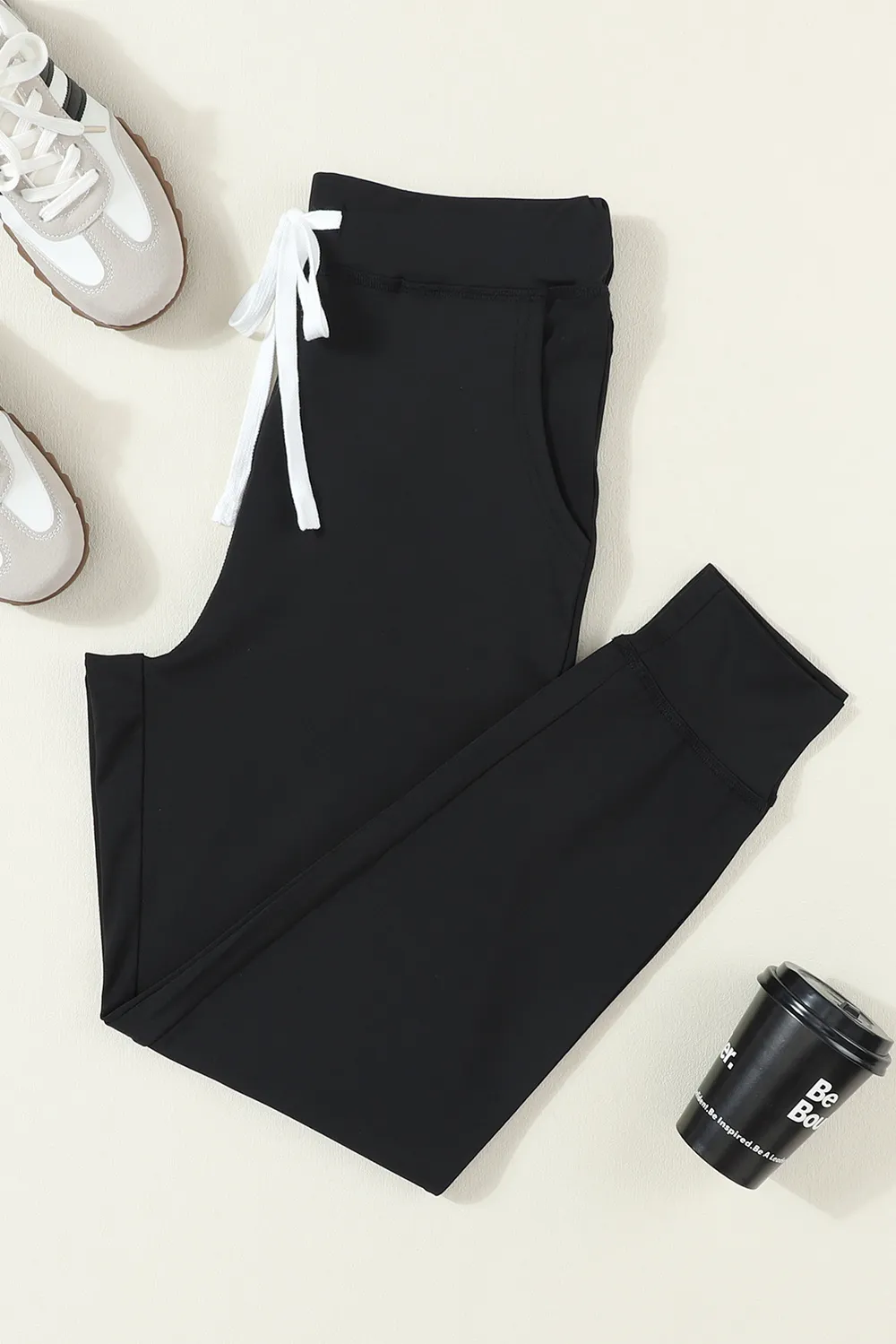 Drawstring Joggers with Pockets, image 8