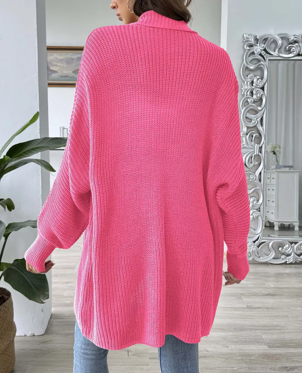 Open Front Ribbed Knit Cardigan, image 26