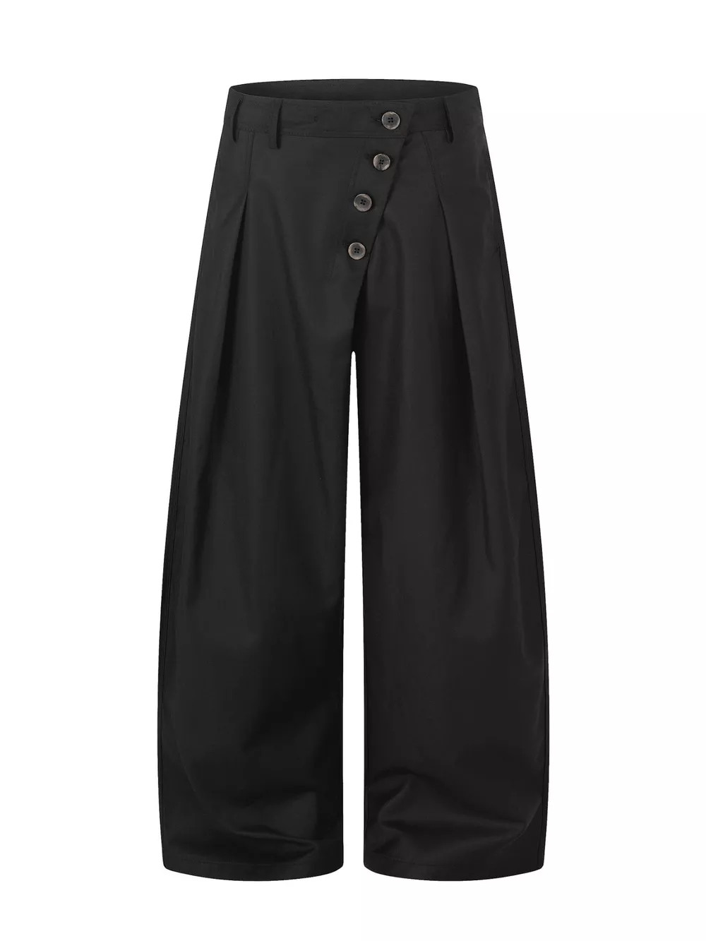 Men's Asymmetrical Button Wide-Leg Pants, image 4