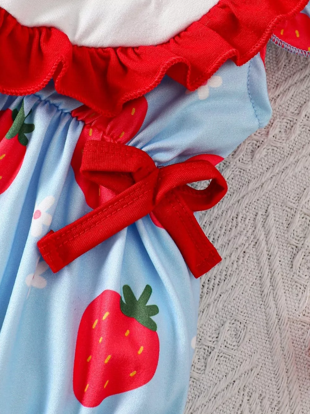 Children's Printed Ruffle Trim One-Piece with Headband, image 8