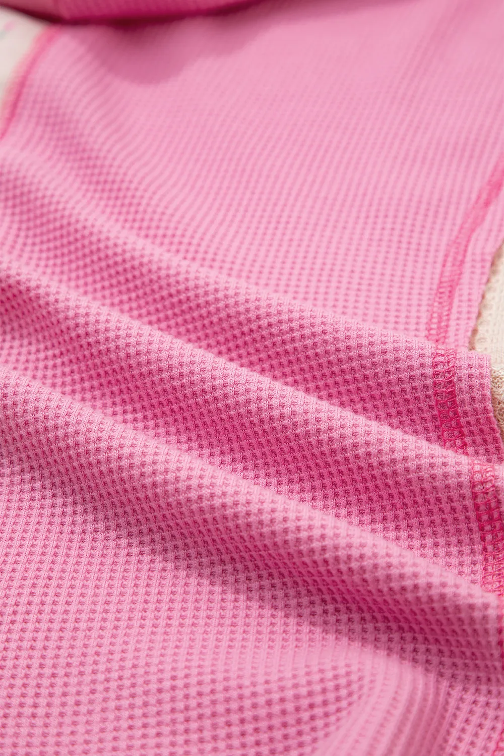 Color Block Button Detail Hoodie, image 9