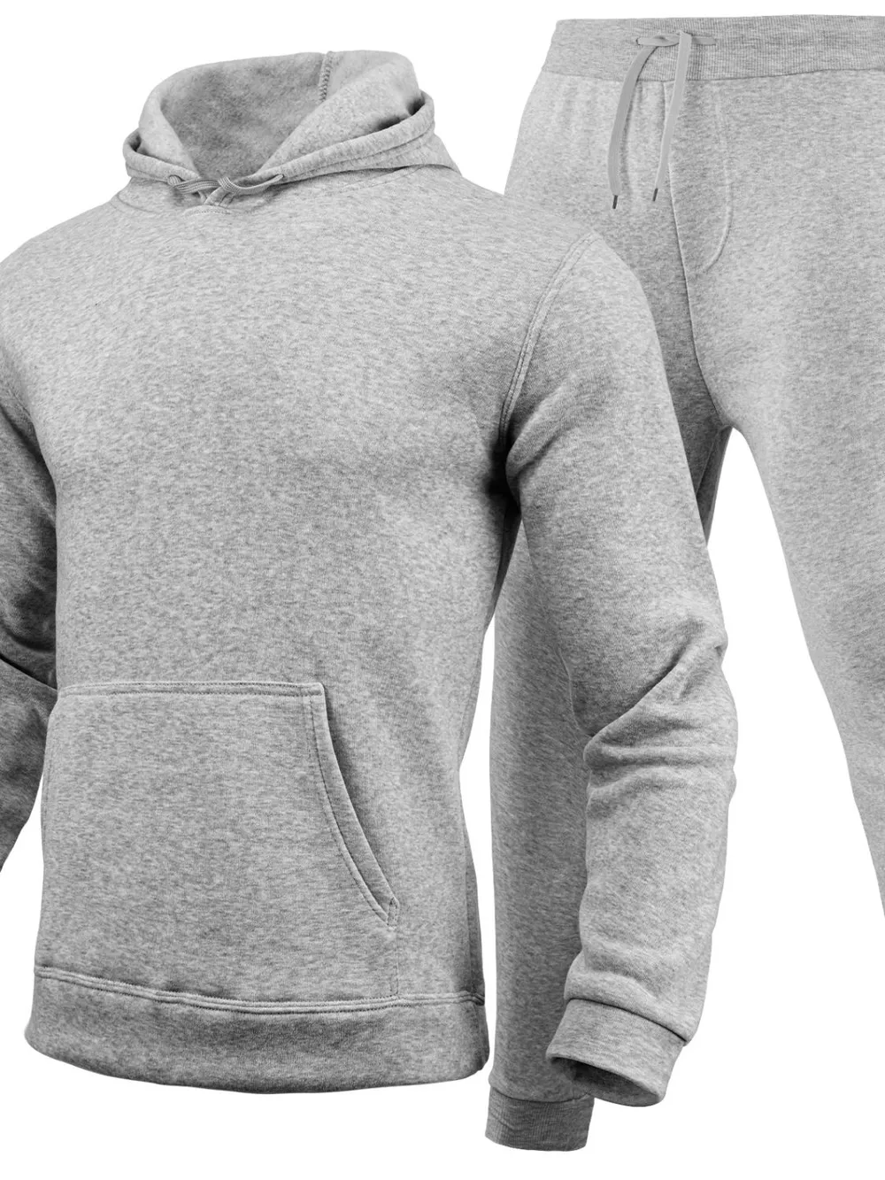 Men's Full Size Long Sleeve Hoodie and Pants Set Plus Size, image 4
