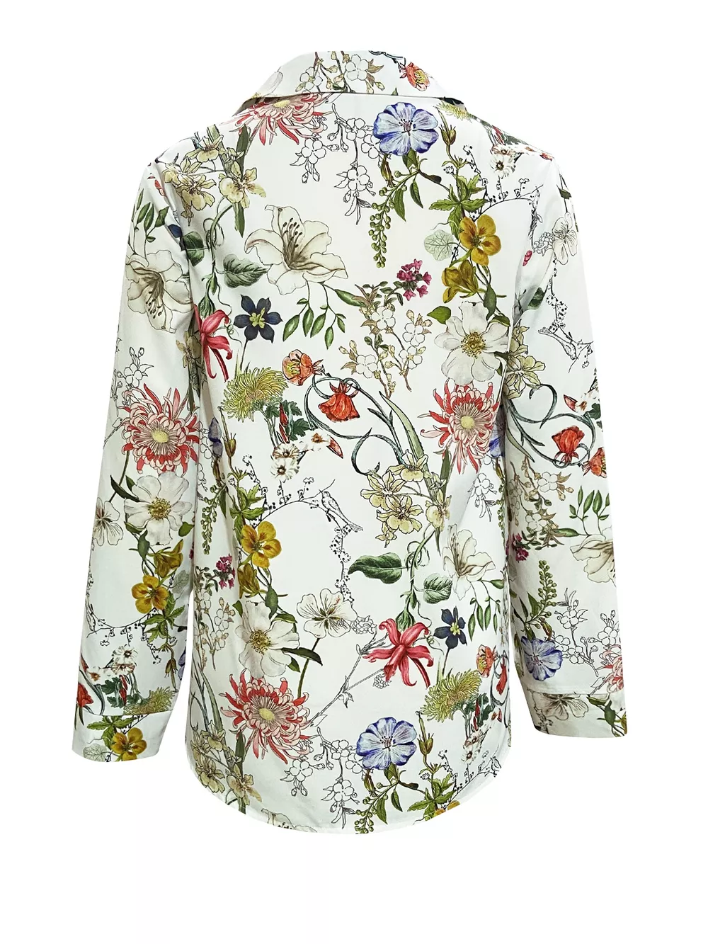 Floral Print Button-Down Shirt, image 2