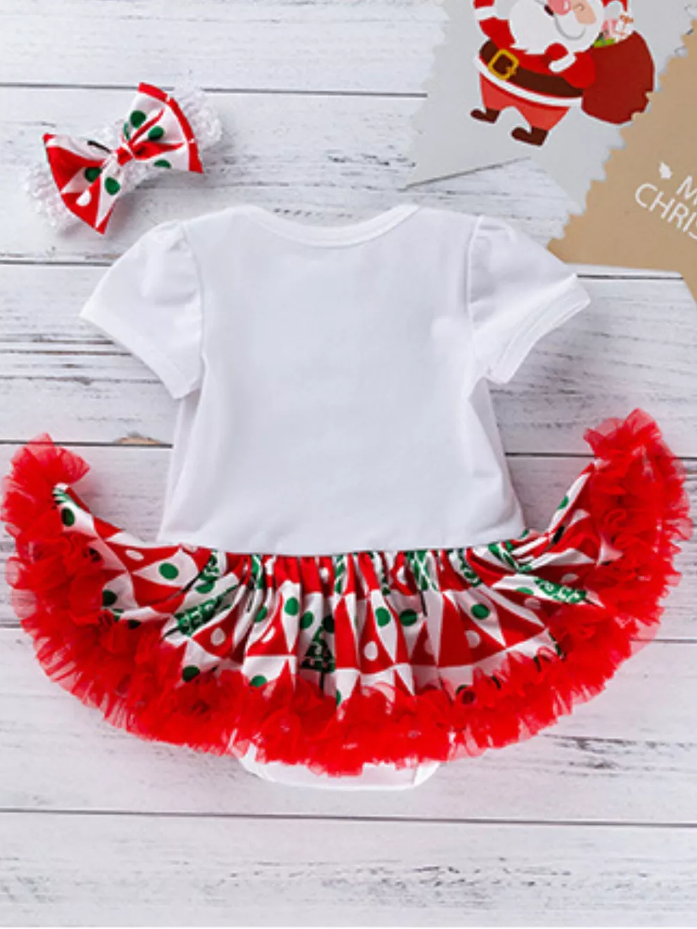 Children's 3 Piece Christmas Reindeer One-Piece Dress, image 2
