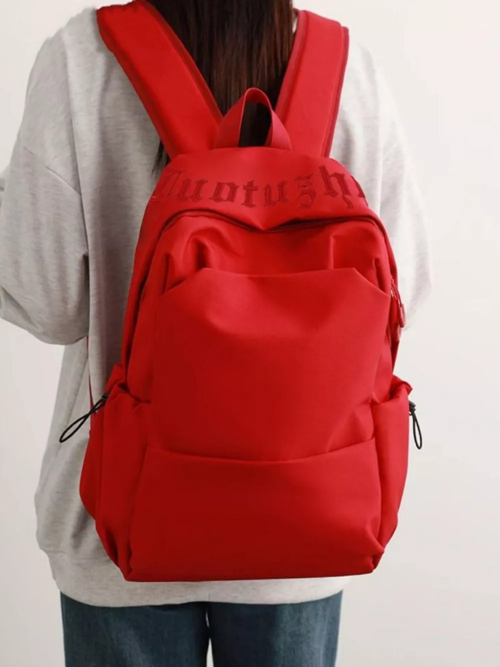 Lightweight Drawstring Backpack Bag, image 3