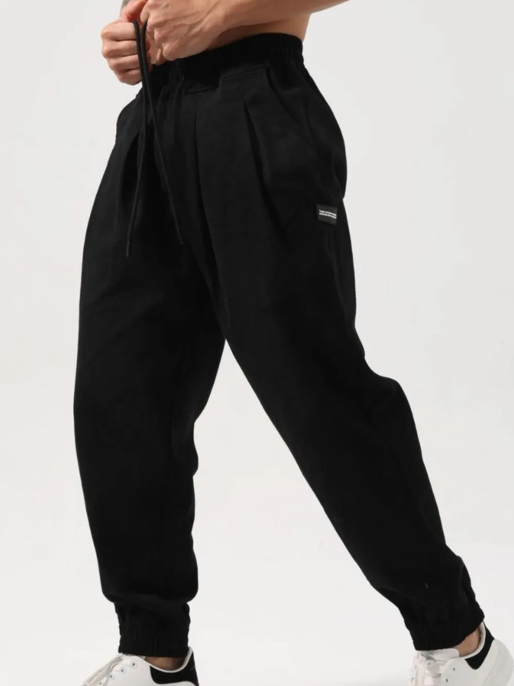 Men's Plus Size Drawstring Pocketed Active Pants, image 5