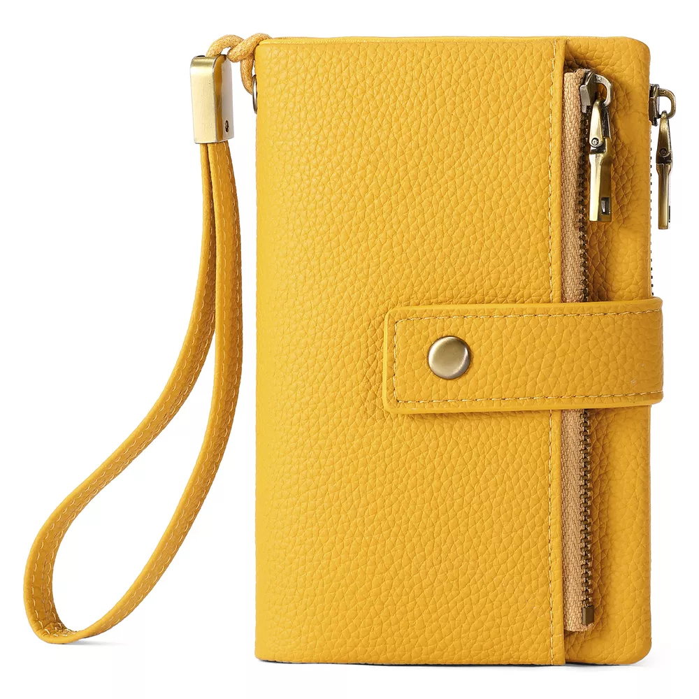 Solid Color Leather Wallet, image 3