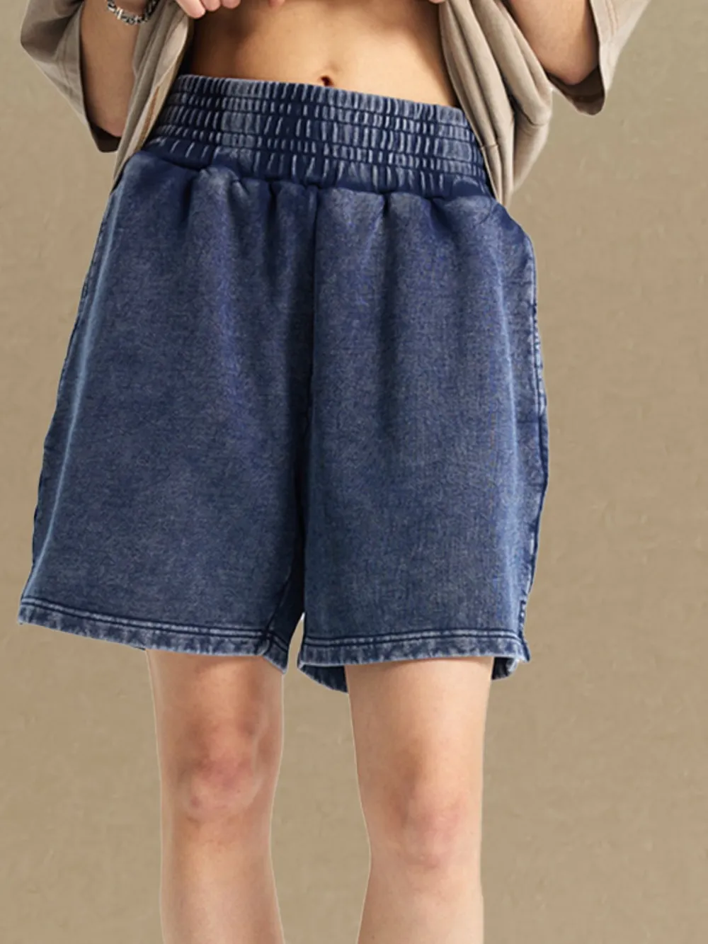 Men's Casual Elastic Waist Shorts, image 8