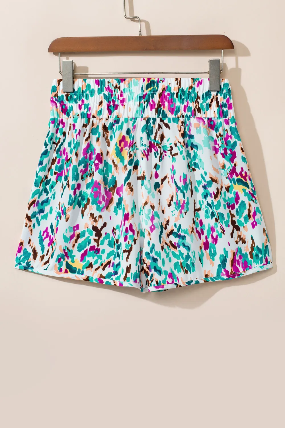 Printed High Waist Shorts, image 3