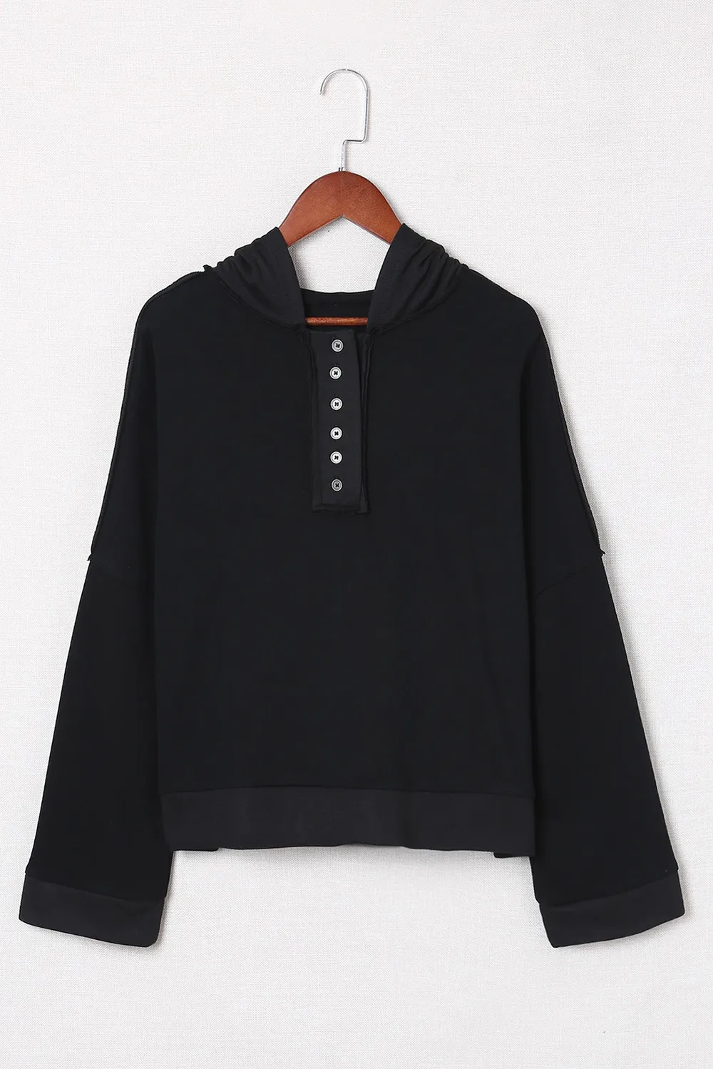 Exposed Seam Long Sleeve Hoodie, image 13